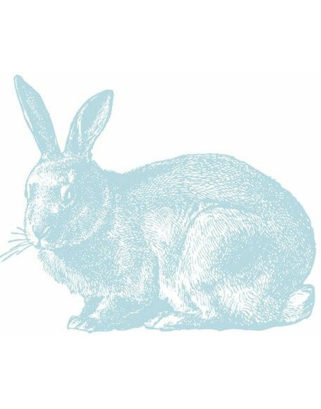 Tovaglioli Artebene Bunny blu 33x33 cm