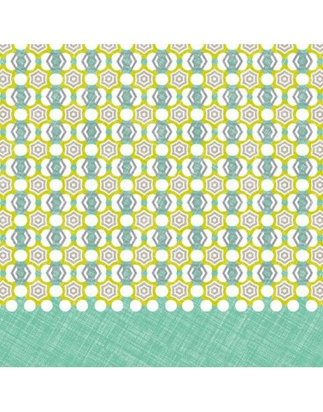 ARTEBENE napkins Kaleidoscope mint 33x33 cm