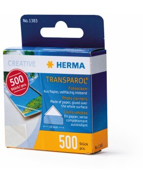 HERMA Transparol photo corners dispenser pack 500 pcs.