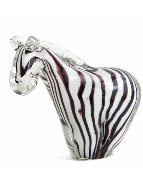 Figura in vetro 12 cm Zebra
