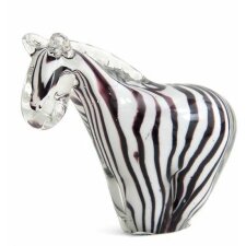 Glasfigur 12 cm Zebra