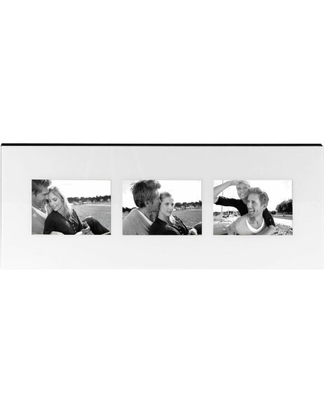 Marco Galer&iacute;a LIVING 3 fotos 10x15 cm blanco
