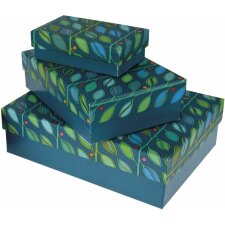 Geschenkbox-Set 3teilig grün