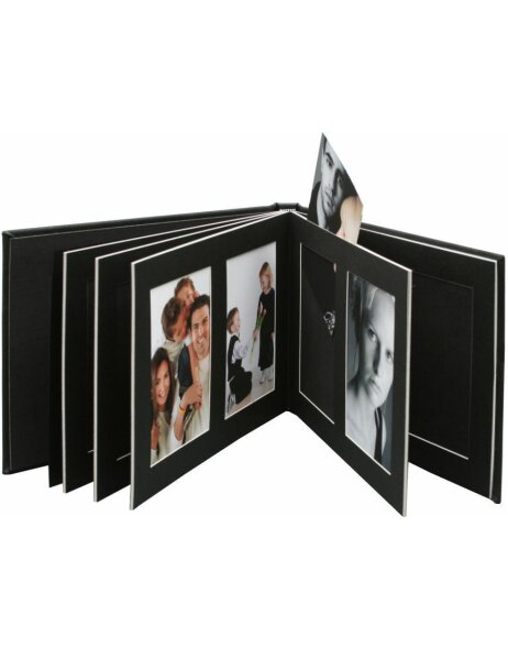 Passepartoutalbum 20 pictures 13x18 cm black