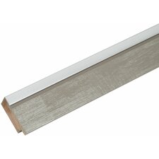 Cornice in legno Deknudt S43RE 15x20 cm grigio - bordo argento