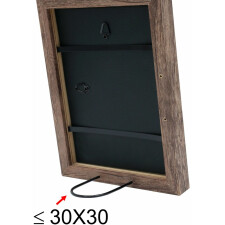 wooden frame S45R 13x13 cm brown