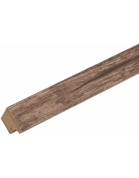 Ramka drewniana S45R listwa blokowa 13x18 cm brązowa