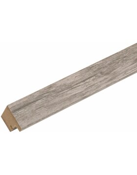 Ramka drewniana S45R listwa blokowa 20x25 cm szara-beżowa