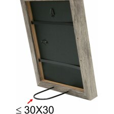 Telaio in legno S45R modanatura a blocchi 40x50 cm grigio-beige