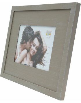 photo frame S67KS wooden mat 15x20 cm beige