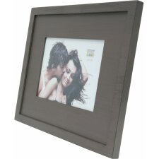 photo frame S67KS wooden mat 13x13 cm brown