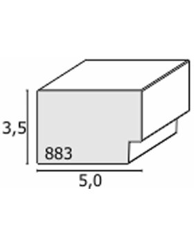 Blockrahmen S883S weiß 30x40 cm