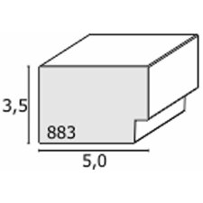 Blockrahmen S883S weiß 30x40 cm