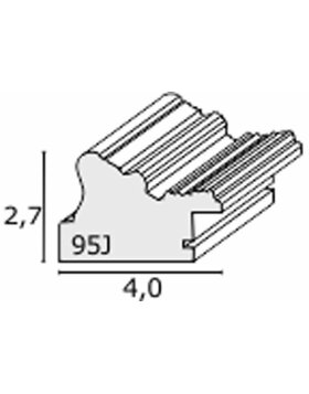 Barockrahmen S95J 13x18 cm silber