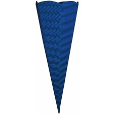 Bastelschultüte 3D Wellpappe blau