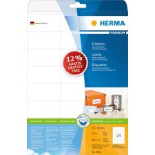 Etiketten Premium a4 70x36 mm wit papier mat - promotie 12% meer inhoud gratis 600 + 72 st.