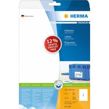 Étiquettes Premium A4 210x297 mm blanc papier mat - promotion 12% plus de contenu gratuit 25 + 3 pcs.