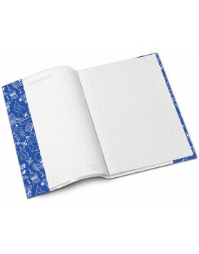 Portada cuaderno A4 SCHOOLYDOO azul