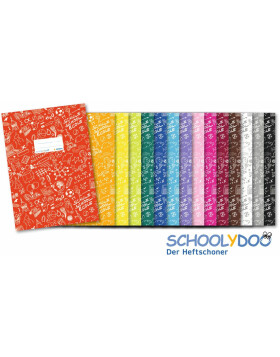 Exercise book cover A5 SCHOOLYDOO, yellow