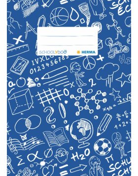 Exercise book cover A5 SCHOOLYDOO, dark blue