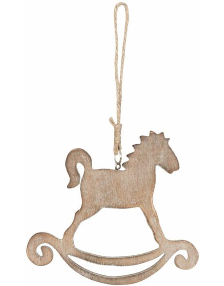 6H0755CH Clayre Eef - ROCKING HORSE pendant Light-brown