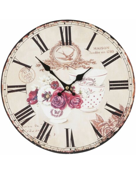 clock Teatime - 6KL0228 Clayre Eef