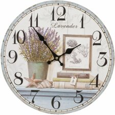 clock lavender - 6KL0234 Clayre Eef
