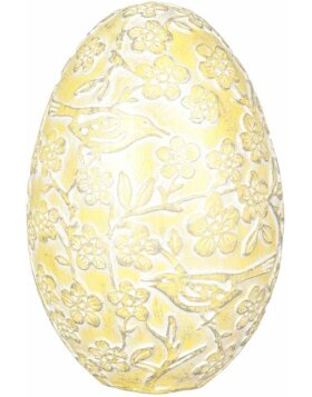 6PR0534 Clayre Eef - żółto-białe jajko wielkanocne