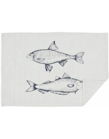 Table set 6 piece 48x33 cm Boat and Fish