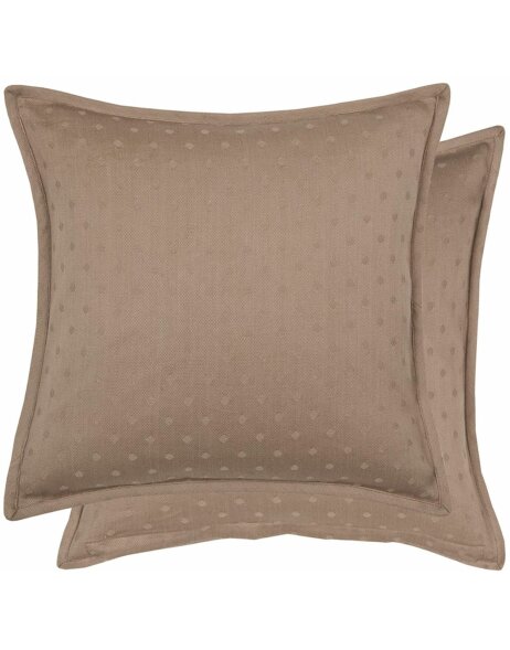Cushion Dot Jacquard 40x40 cm brown