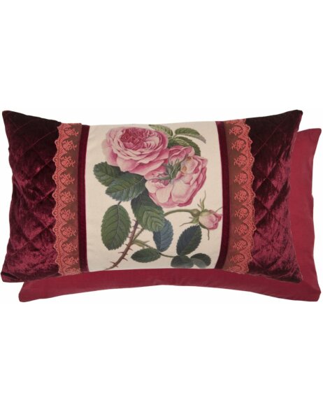 Cushion filled roses 35x50 cm