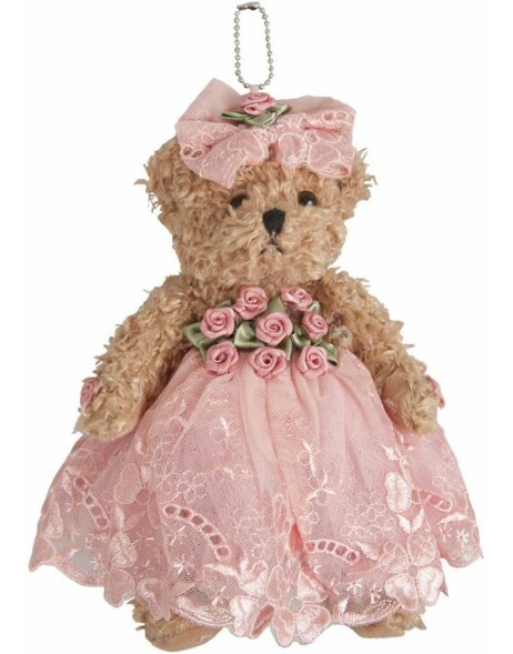 plush teddy pink 20 cm