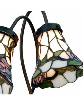 Tiffany Tafellamp met 2 Lampenkappen 5ll-5748 Bureaulamp