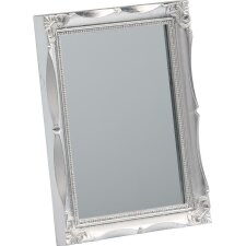 Spiegel 13x18 cm mit silberner Leiste