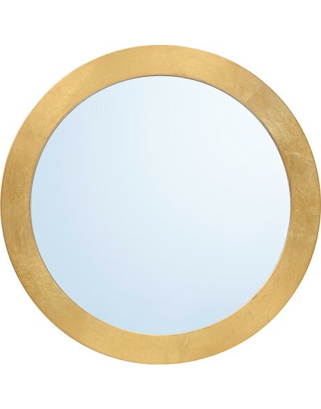 Spiegel rund 40 cm mit  goldener Leiste