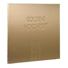 Gastenboek Metallic Bloem - Gouden Bruiloft