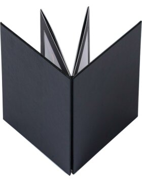 Kit de reliure pour leporello en continu noir 13x18 cm autocollant