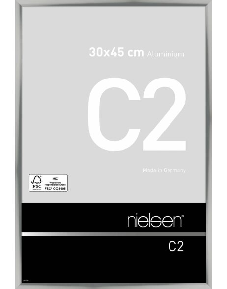 Marco de aluminio Nielsen C2 30x45 cm plata
