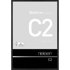 Nielsen Alurahmen C2 30x45 cm schwarz matt