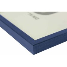 Holz-Wechselrahmen Quadrum 28x35 cm blau