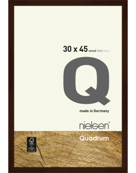 Marco de madera con clip Quadrum 30x45 cm wenge
