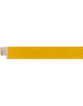 Cornice in legno a clip Quadrum 20x20 cm giallo