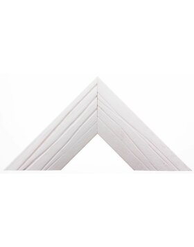Cornice in legno moderna 10 x 30 cm vetro acrilico bianco