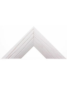 Cadre en bois Moderne 50 x 60 cm verre normal blanc