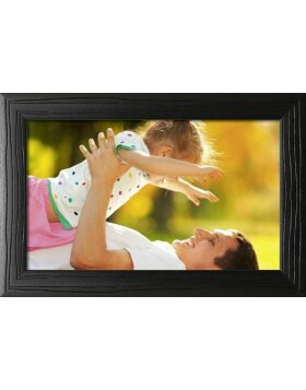 wooden frame H370 black 20x25 cm acrylic glass