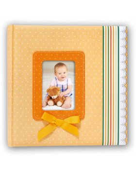 Babyalbum Ribbon Orange 24x24 cm