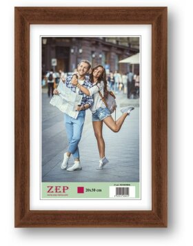 ZEP Marco de fotos promocional Marco de madera M19 marrón 30x45 cm