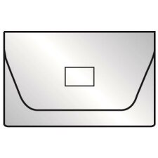 100x 3L adhesive business card pockets with flap, 105x60mm