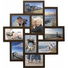 Holiday Gallery frame 10 photos brown