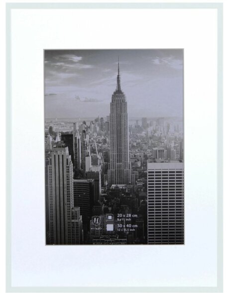 Manhattan aluminum frame 30x40 cm white